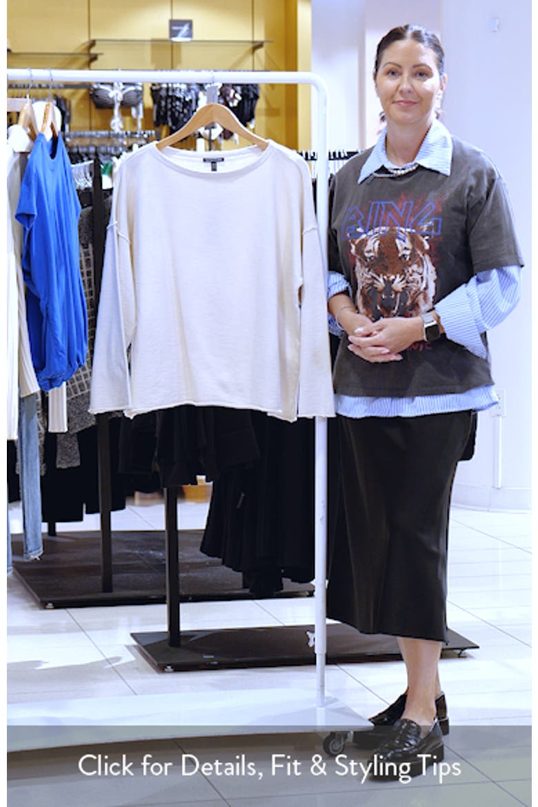 Bateau Neck Boxy Top video