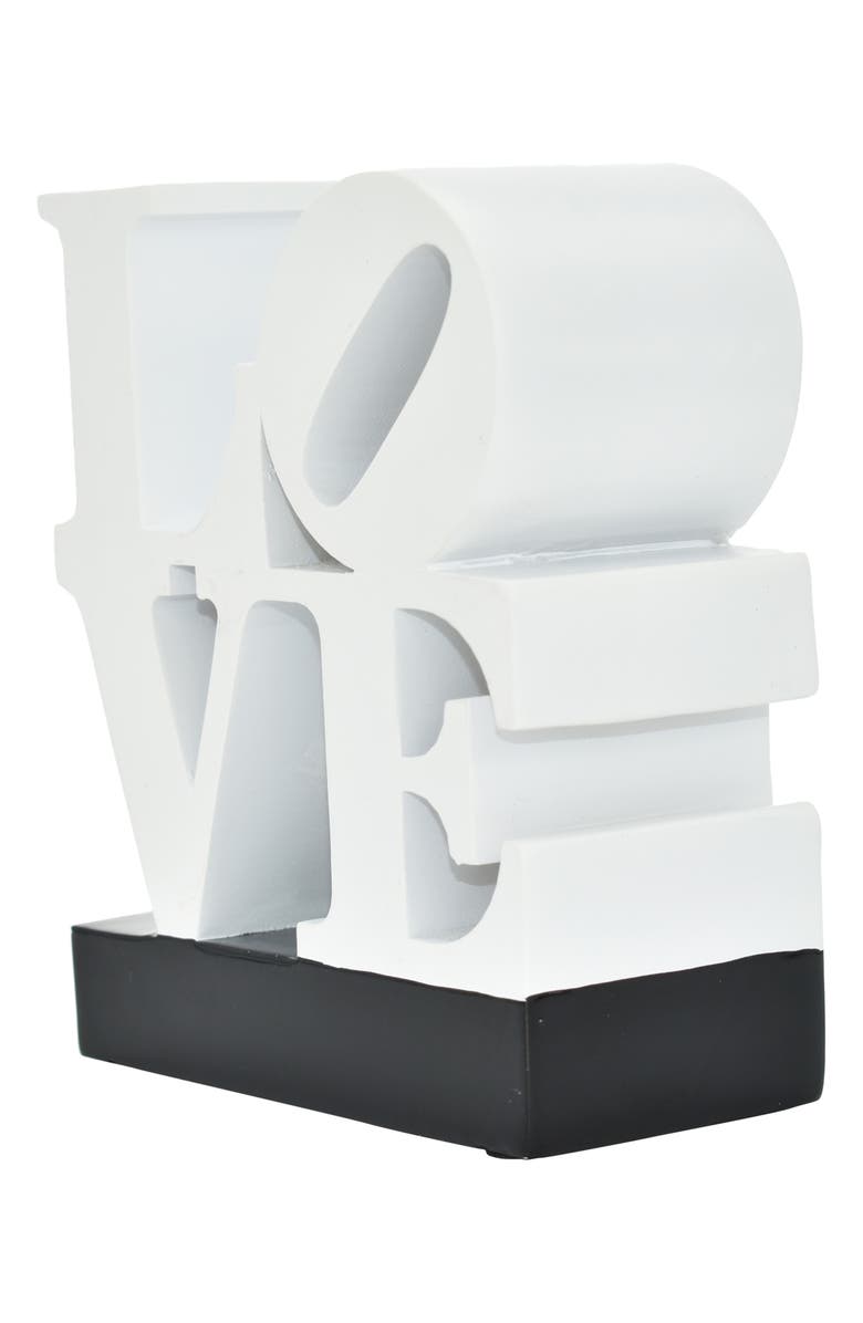 KINETIC Love Sign Sculpture, Alternate, color, White