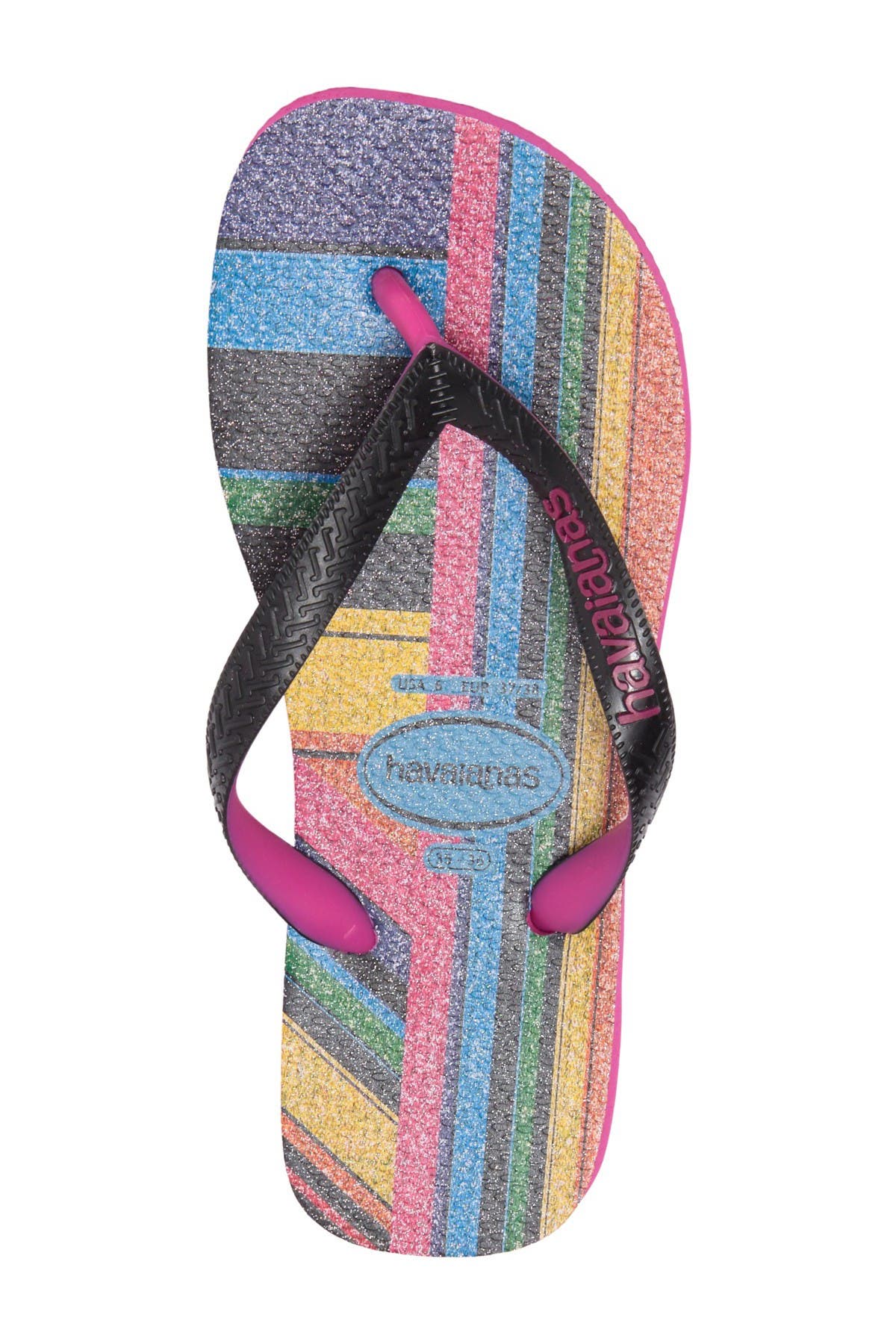 Top Fashion Flip Flop, Alternate, color, HOLLYWOOD ROSE