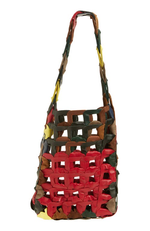 Sc103 Medium Links Leather Tote In Multi