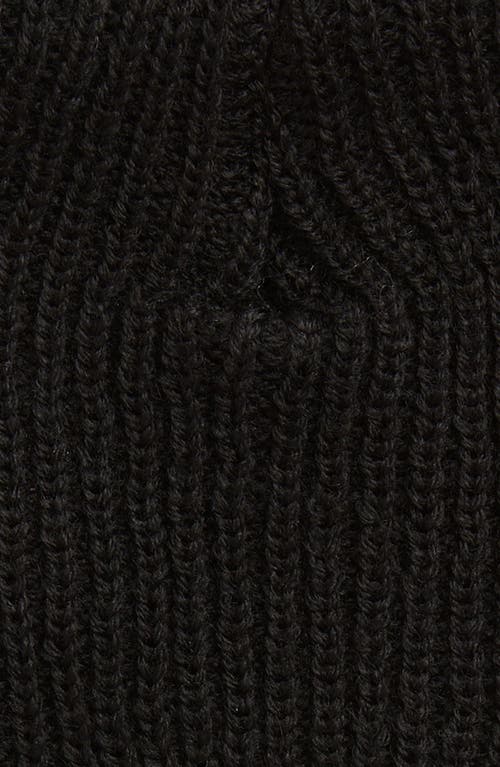 R13 Logo Patch Cashmere Beanie With Chains In Black