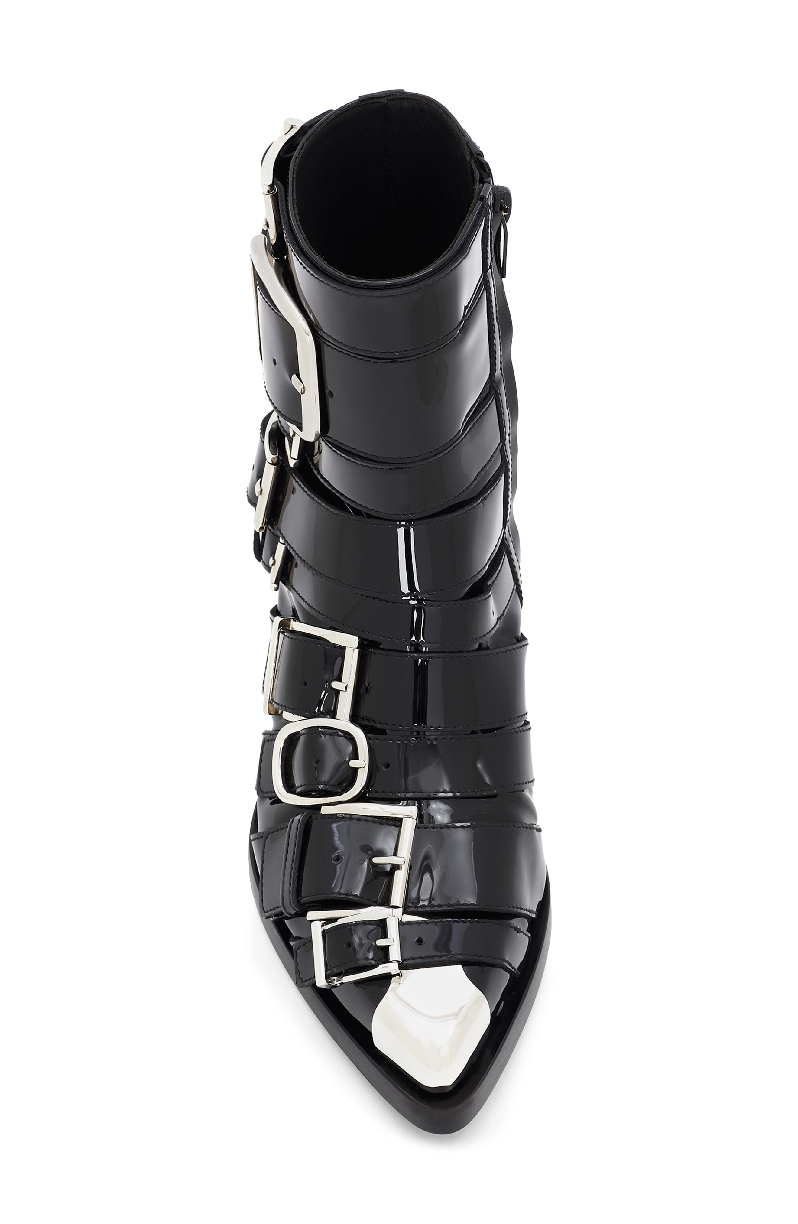 McQueen Punk Buckle Bootie, Alternate, color, 