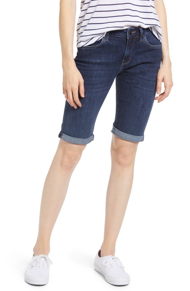 Mavi Jeans Karly Denim Bermuda Shorts, Main, color,
