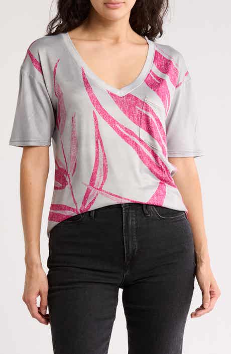GO COUTURE V-Neck Pocket T-Shirt