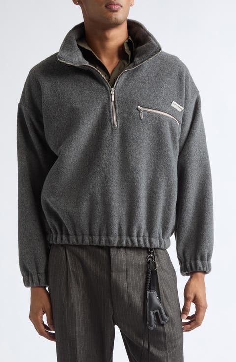 Oversize Half Zip Pullover