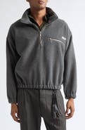 SONG FOR THE MUTE Oversize Half Zip Pullover