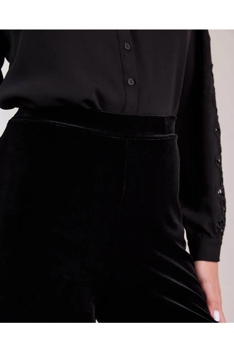Vic Velvet Pants, Alternate, color, Black