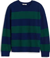 Madewell Stripe Merino Wool Pullover Sweater