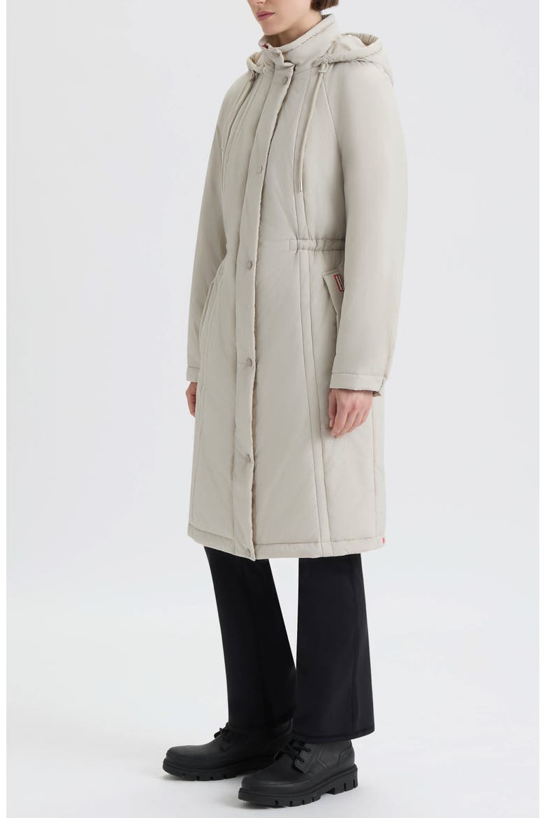 Isabelle Padded Rain Coat, Alternate, color, VANILLA