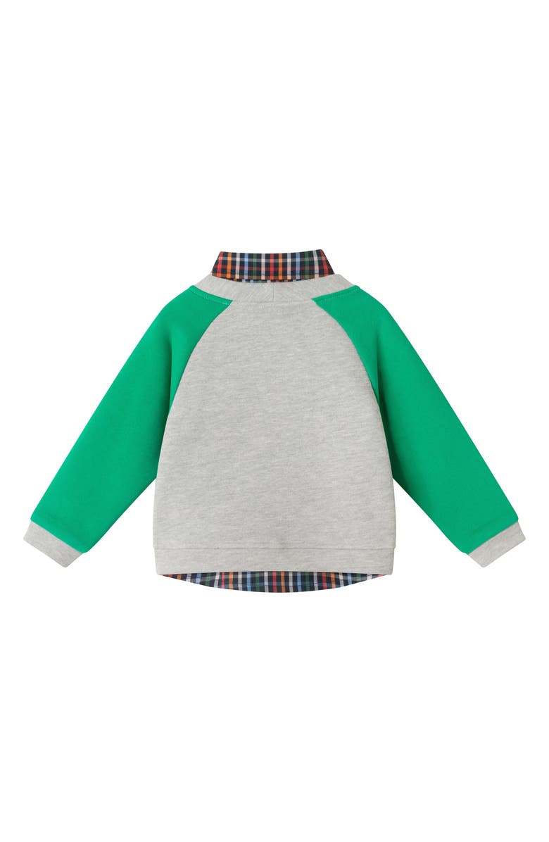 Andy & Evan Kids' Button-Up Shirt, Cardigan & Joggers Set, Alternate, color, Grey Cardigan