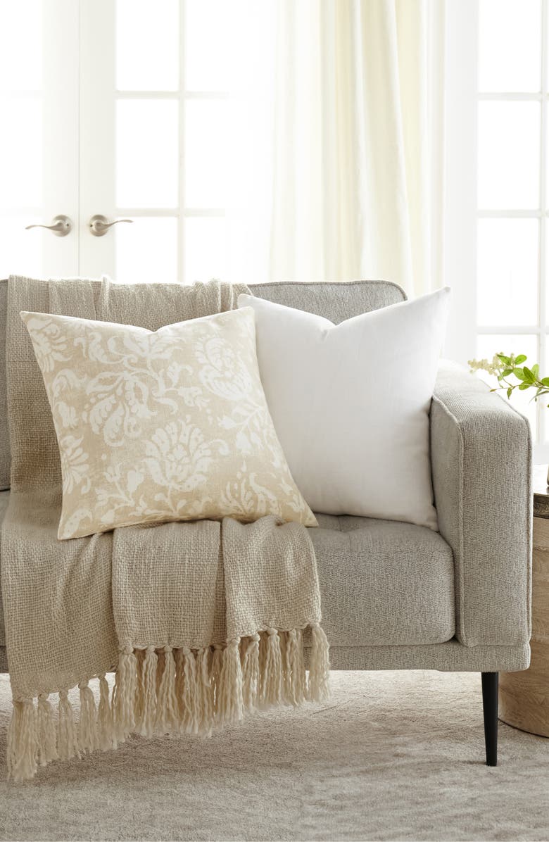 HOMESPUN Assorted 2-Pack Accent Pillows, Alternate, color, Floral Natural