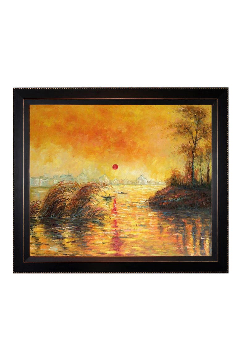 Le Coucher Du Soleil La Seine by Claude Monet Framed Wall Art - 20"x24", Main, color, MULTI