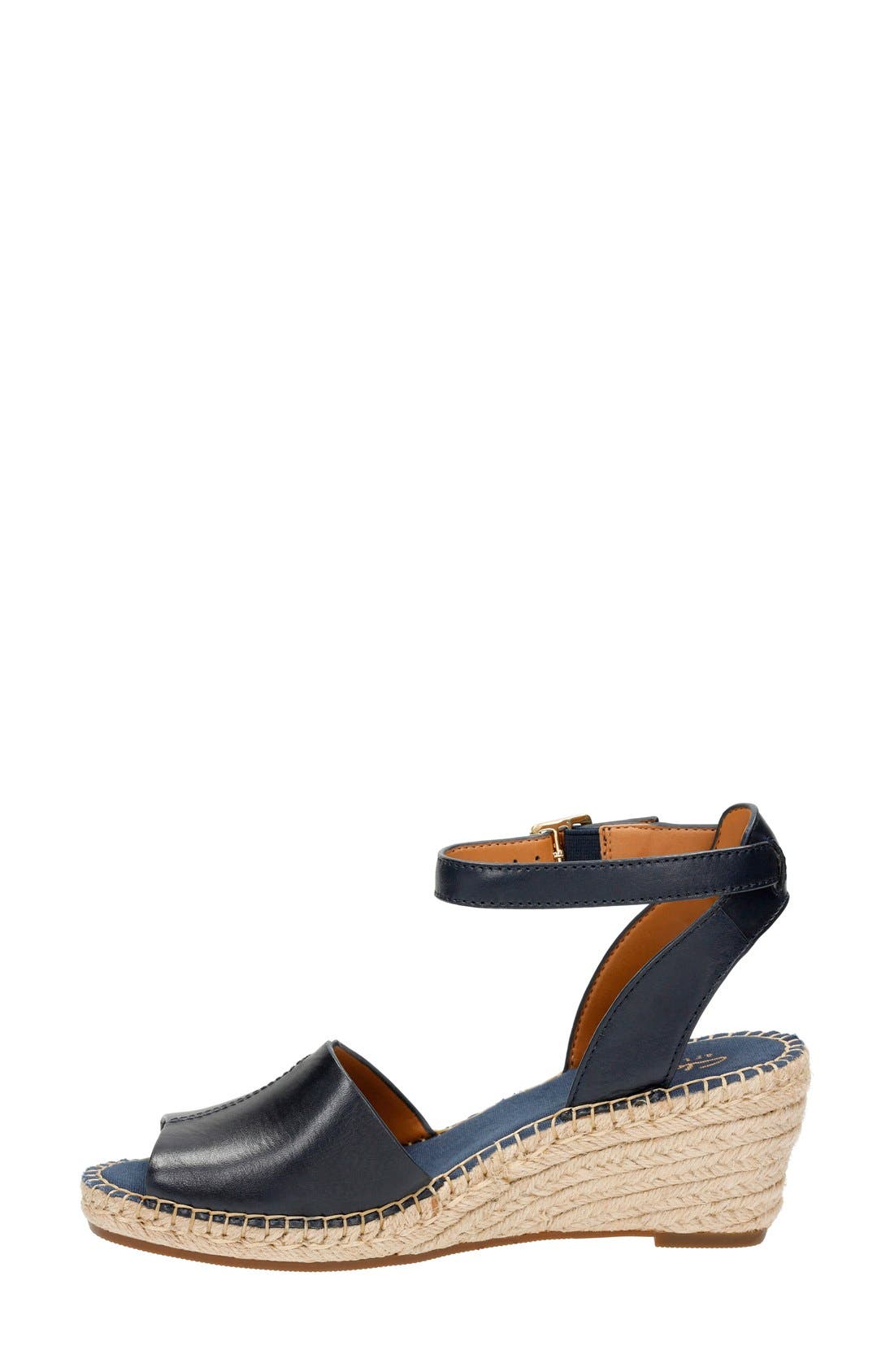 'Petrina Selma' Sandal, Alternate, color, NAVY LEATHER