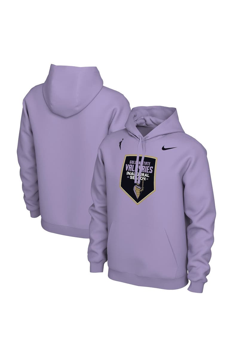 Nike Unisex Nike  Violet Golden State Valkyries 2025 Inaugural Season Crest Pullover Hoodie, Main, color, 