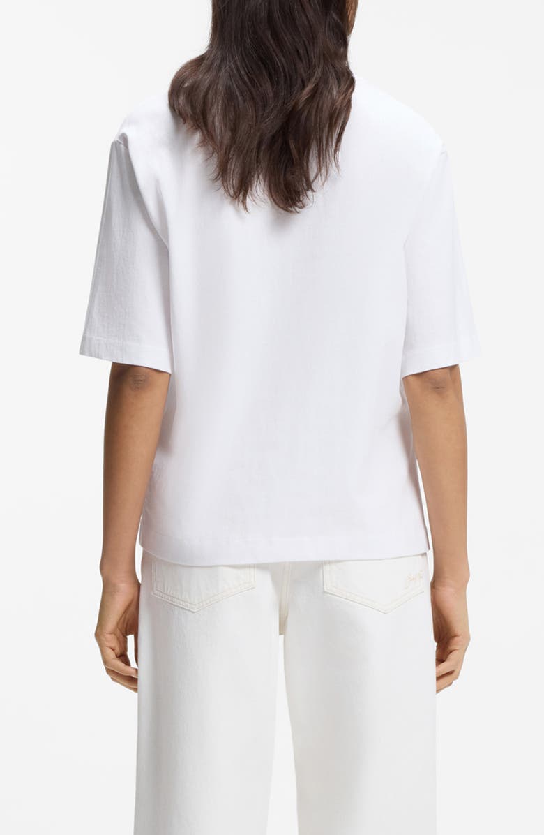 BOSS Orange Cotton Tee, Alternate, color, White