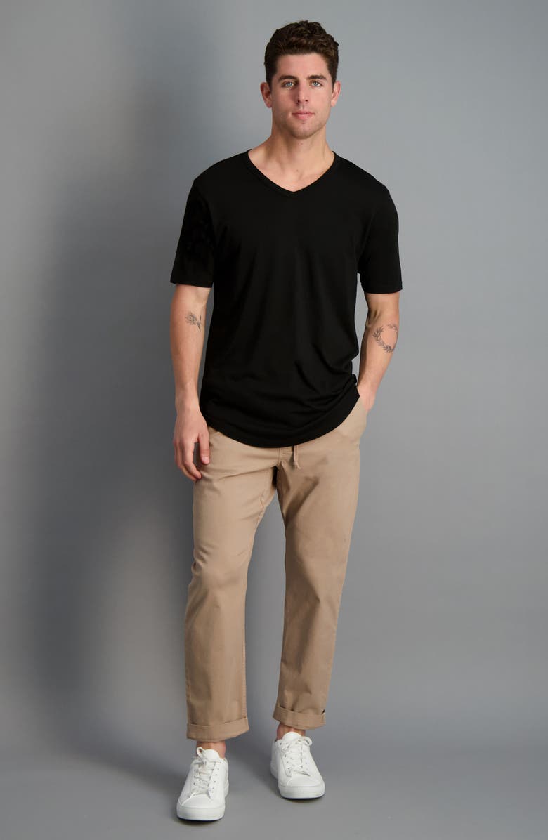 Goodlife Scallop Supima V-Neck Tee, Alternate, color,