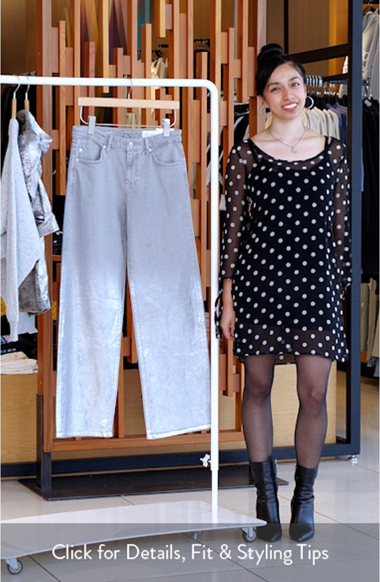 Adria Low Rise Baggy Wide Leg Jeans, sales video thumbnail