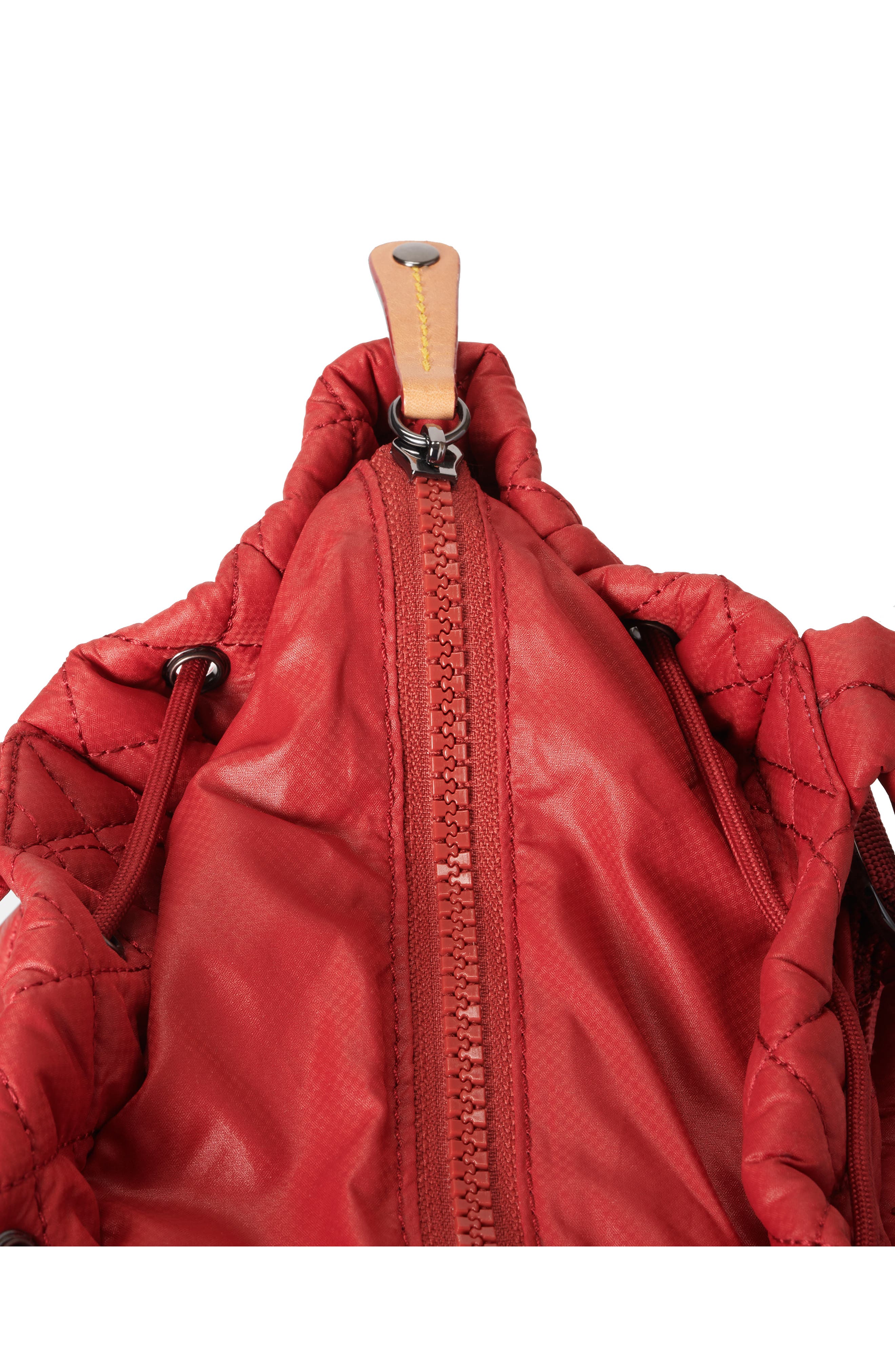 Small Metro Water Resistant Convertible Backpack, Alternate, color, RED DAHLIA