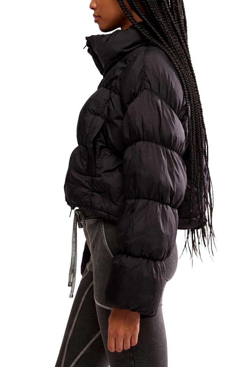 Free People In a Bubble Puffer Jacket, Alternate, color, Black
