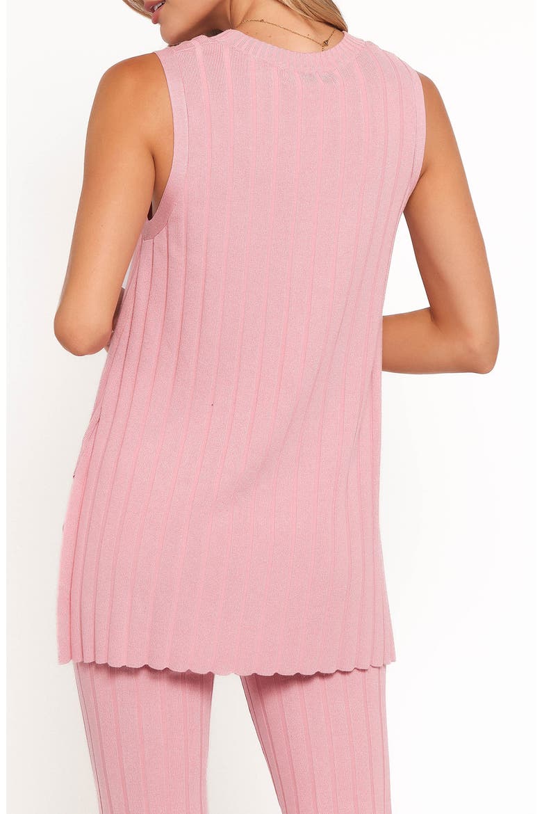 Silvie Wide Rib Sweater Tank & Straight Leg Pants Set, Alternate, color, ROSE