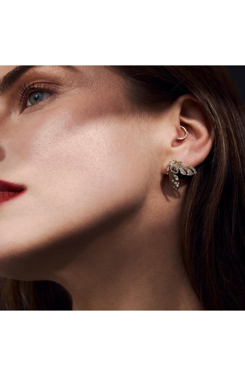 Bill Skinner Studio Bejewelled Moth Stud Earrings, Alternate, color, Moth
