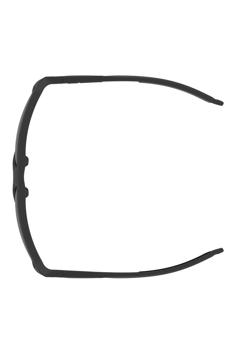 Dominate 62mm Oversize Rectangular Sunglasses, Alternate, color, MATTE BLACK / GREY OLEOPHOBIC