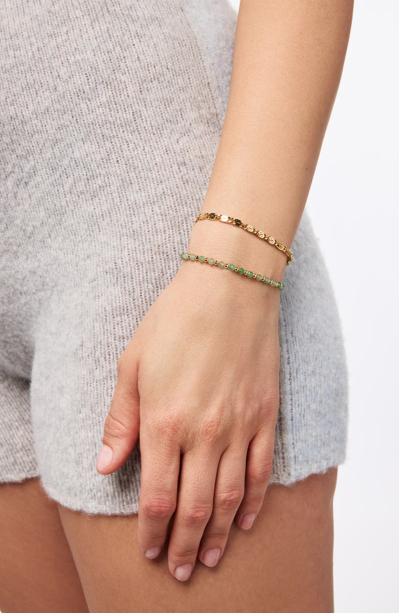 Ana Luisa Gold Chain Bracelet - Navy Bracelet, Alternate, color, Gold