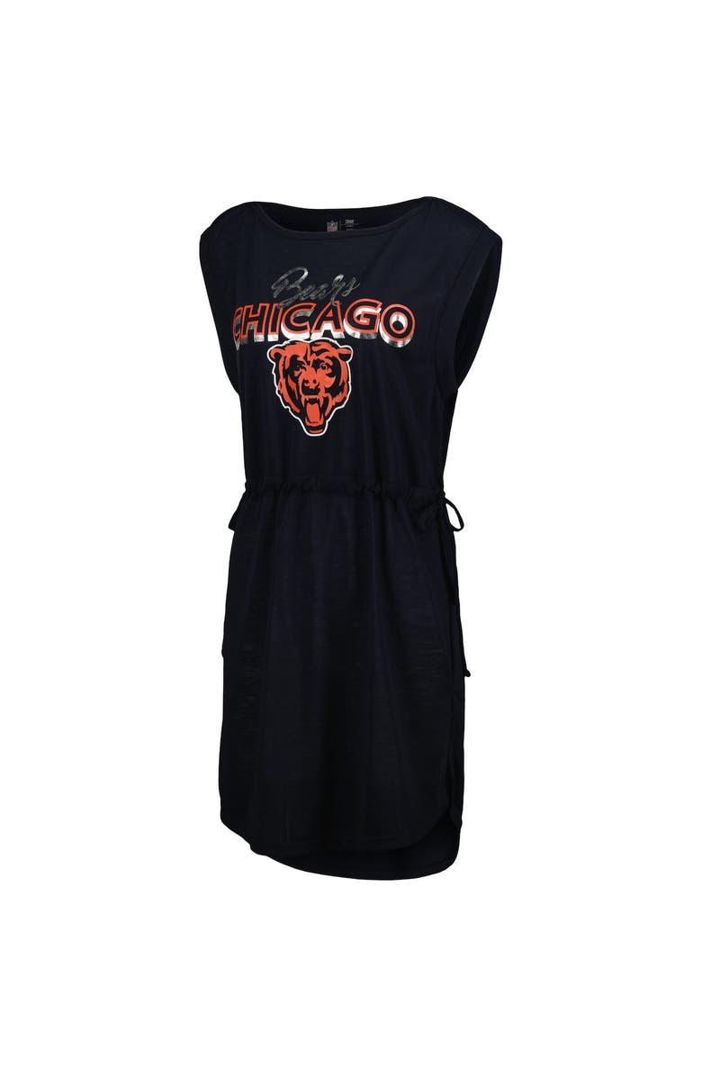 G-III 4HER BY CARL BANKS Women's G-III 4Her by Carl Banks Navy Chicago Bears G.O.A.T. Swimsuit Cover-Up, Alternate, color, 