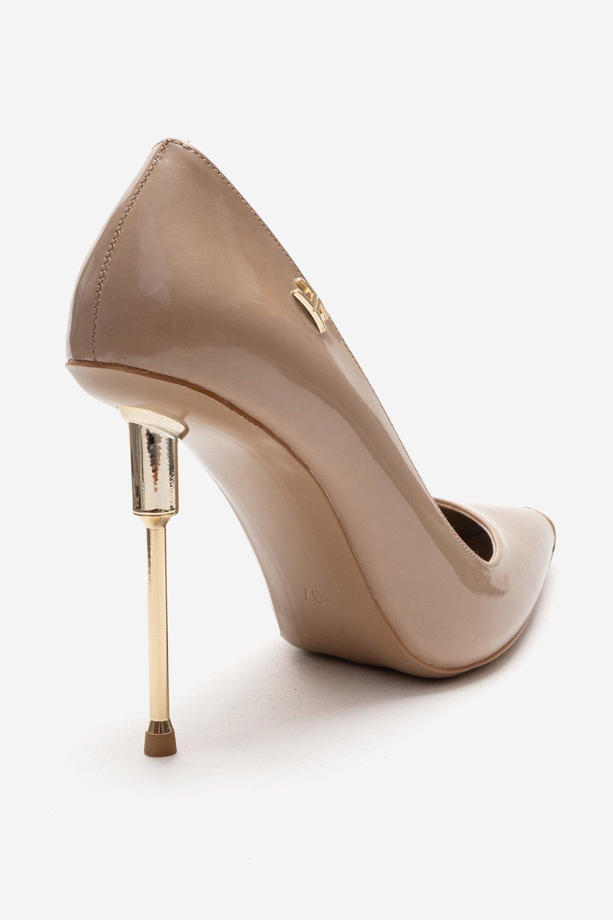 Carlas Stiletto Pump, Alternate, color, Beige Patent