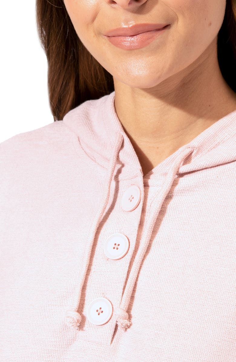 Threads 4 Thought Tanisha Hooded Henley Pullover, Alternate, color, Nomad