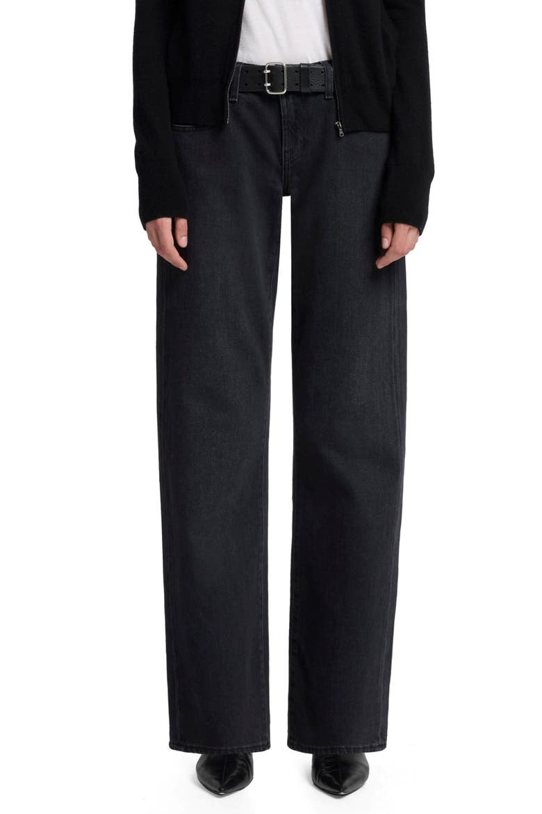 Low Rise Relaxed Straight Leg Jeans, Main, color, THUNDER STORM