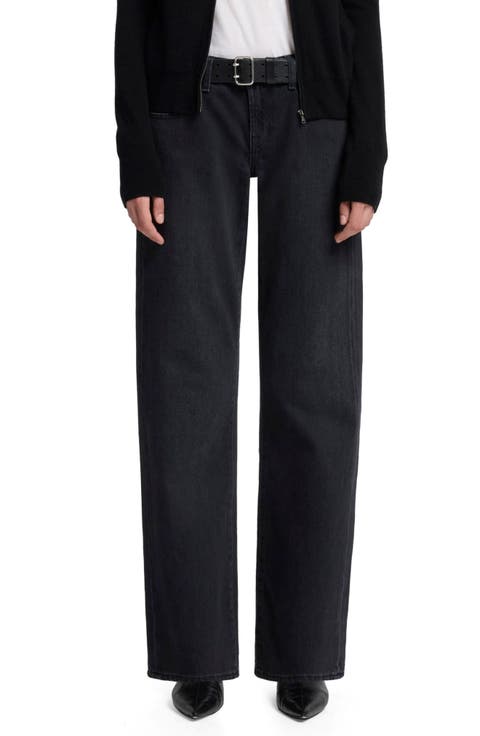 Low Rise Relaxed Straight Leg Jeans (Thunder Storm)