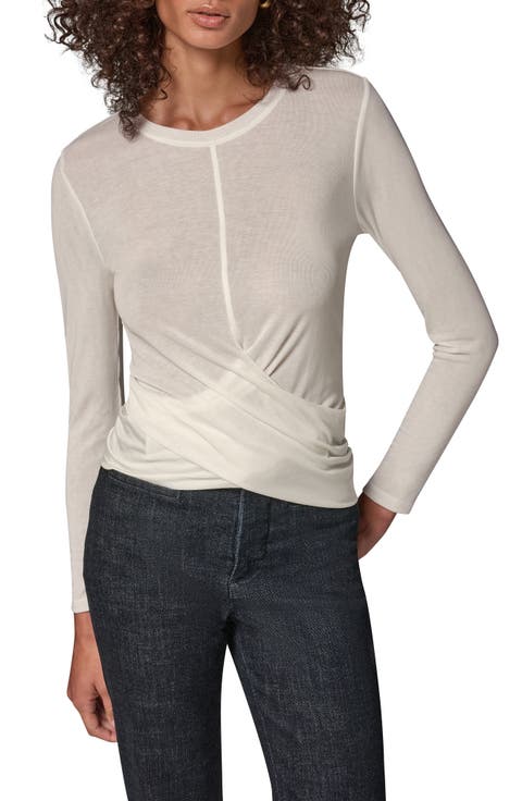Drape Front Knit Top
