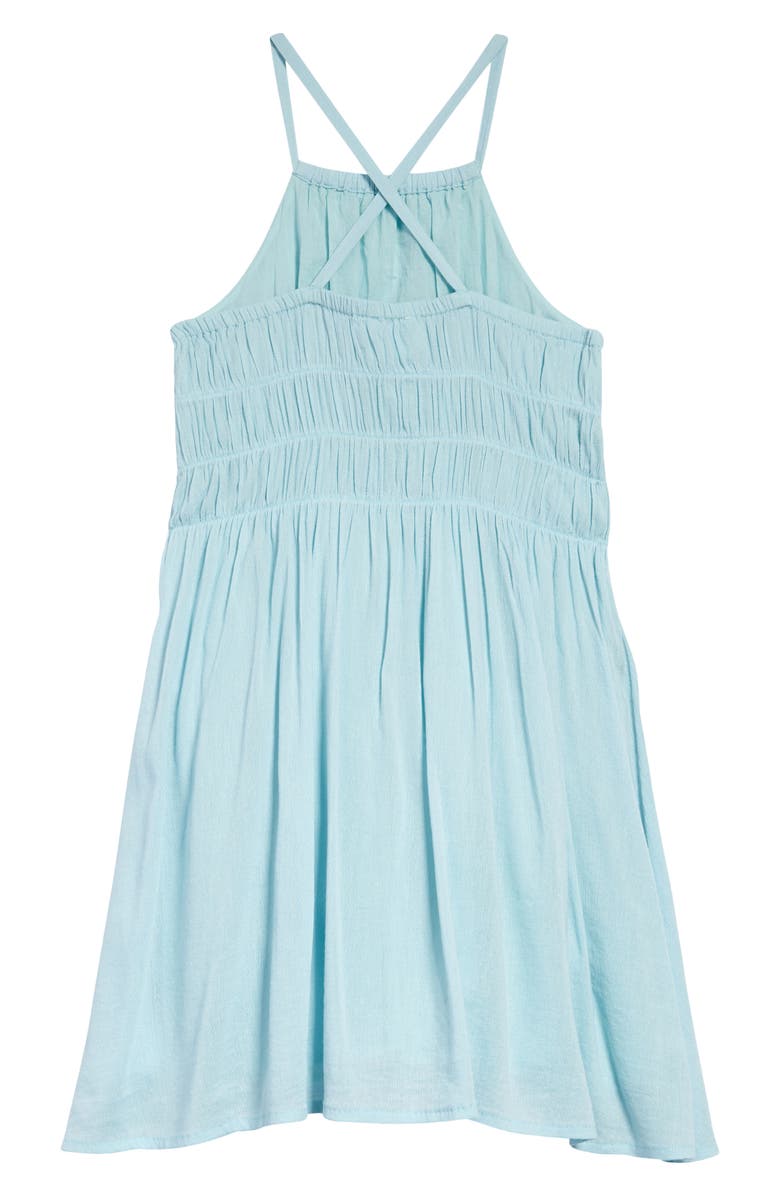 Nordstrom Kids' Halter Sundress, Alternate, color, Blue Resort
