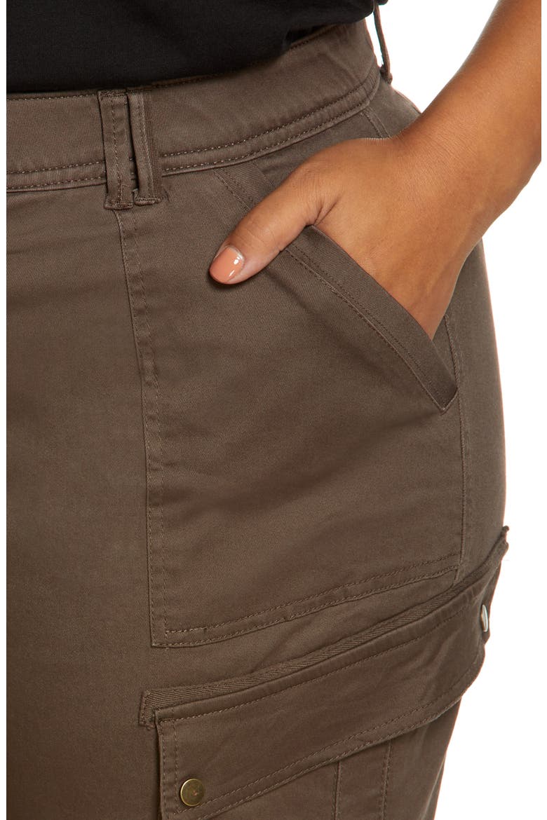 'Ab'Solution Roll Cuff Stretch Utility Pants (Nordstrom Exclusive), Alternate, color, MUSHROOM
