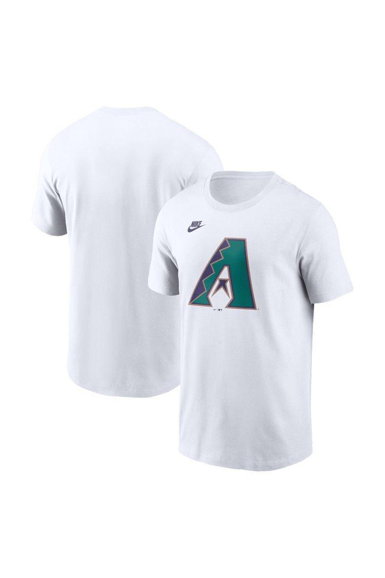 Men's Nike White Arizona Diamondbacks Cooperstown Collection Logo T-Shirt, Main, color, White