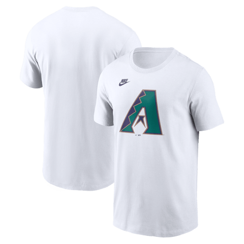Men's Nike White Arizona Diamondbacks Cooperstown Collection Logo T-Shirt