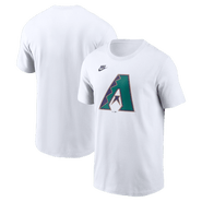 Nike Men's Nike White Arizona Diamondbacks Cooperstown Collection Logo T-Shirt