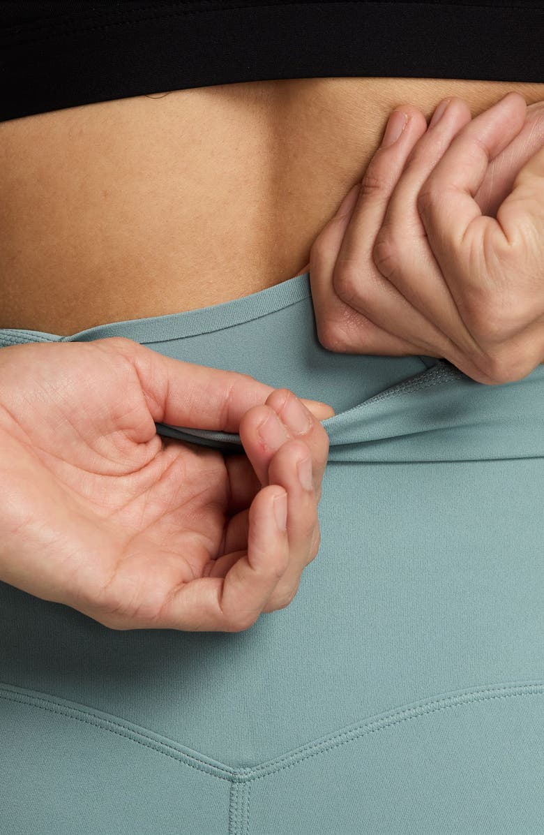 Nike Zenvy Gentle-Support High-Waisted 7/8 Leggings, Alternate, color, Cannon/ Black