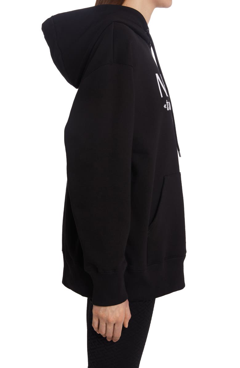 Versace Never Too Much Cotton Graphic Hoodie, Alternate, color, 