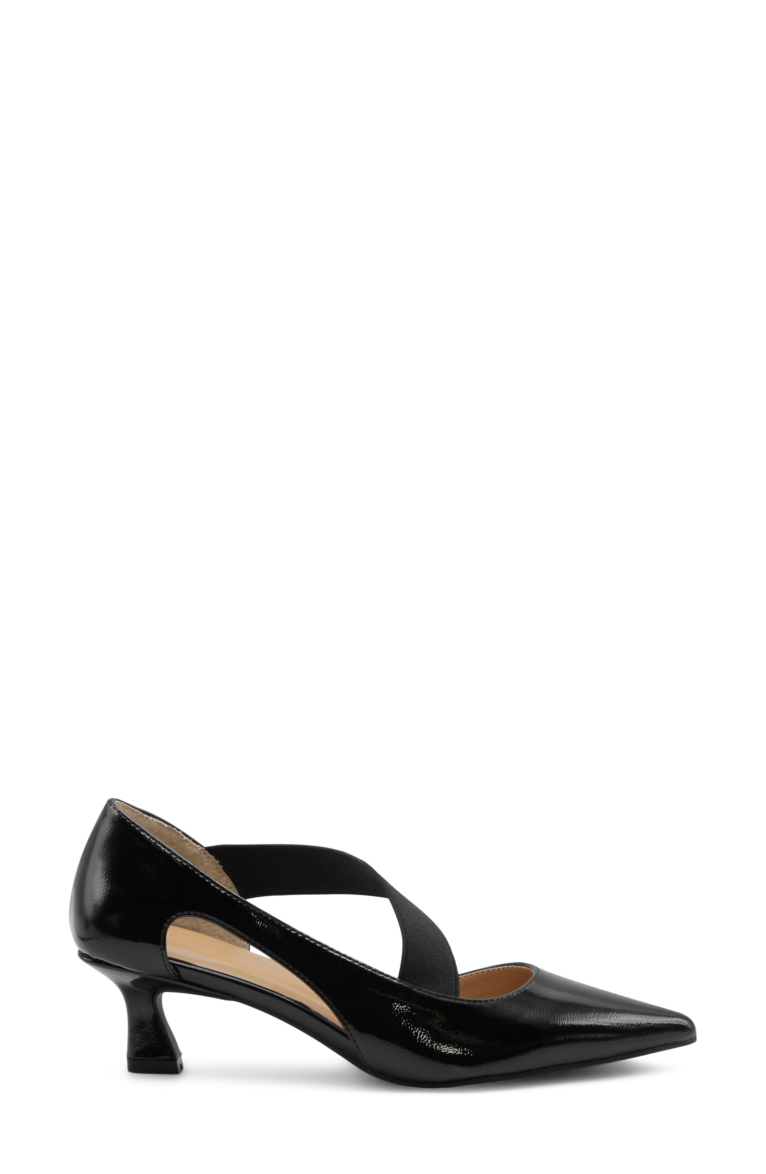 Samro Faux Leather Pump, Alternate, color, BLACK PATENT