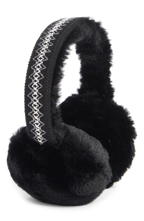 Stitched Faux Fur Earmuffs