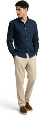 Onia Poplin Long Sleeve Button Down Shirt