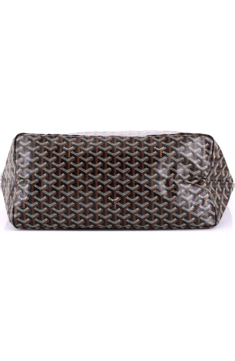 Pre-Owned Goyard Saint Louis Tote Coated Canvas GM, Alternate, color, Black