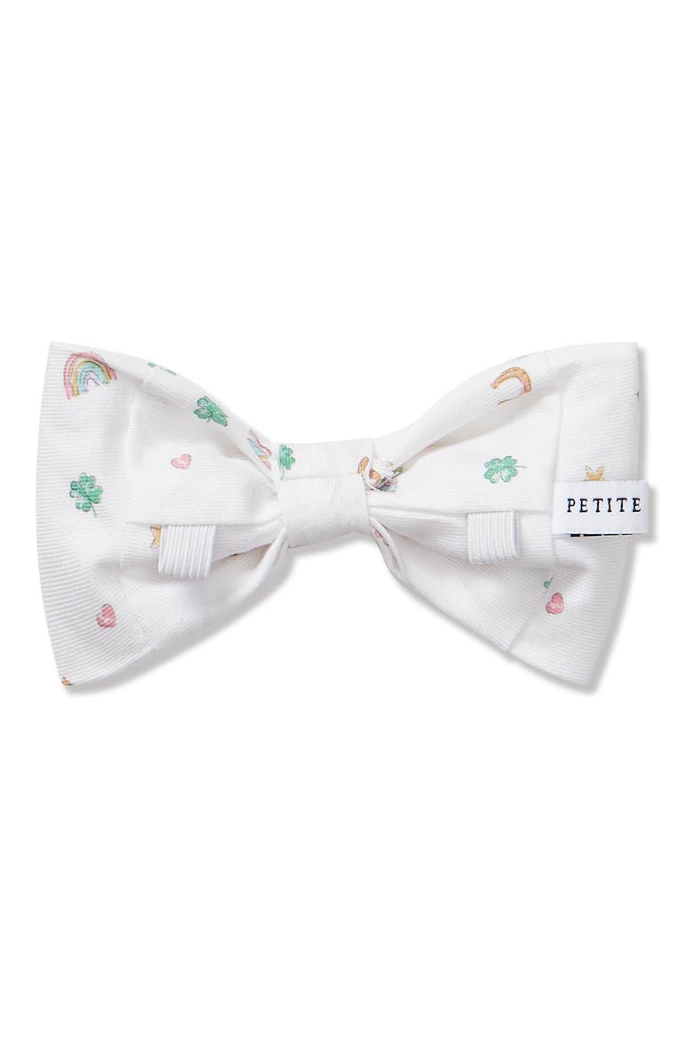 Good Luck Charm Dog Bow Tie, Alternate, color, WHITE