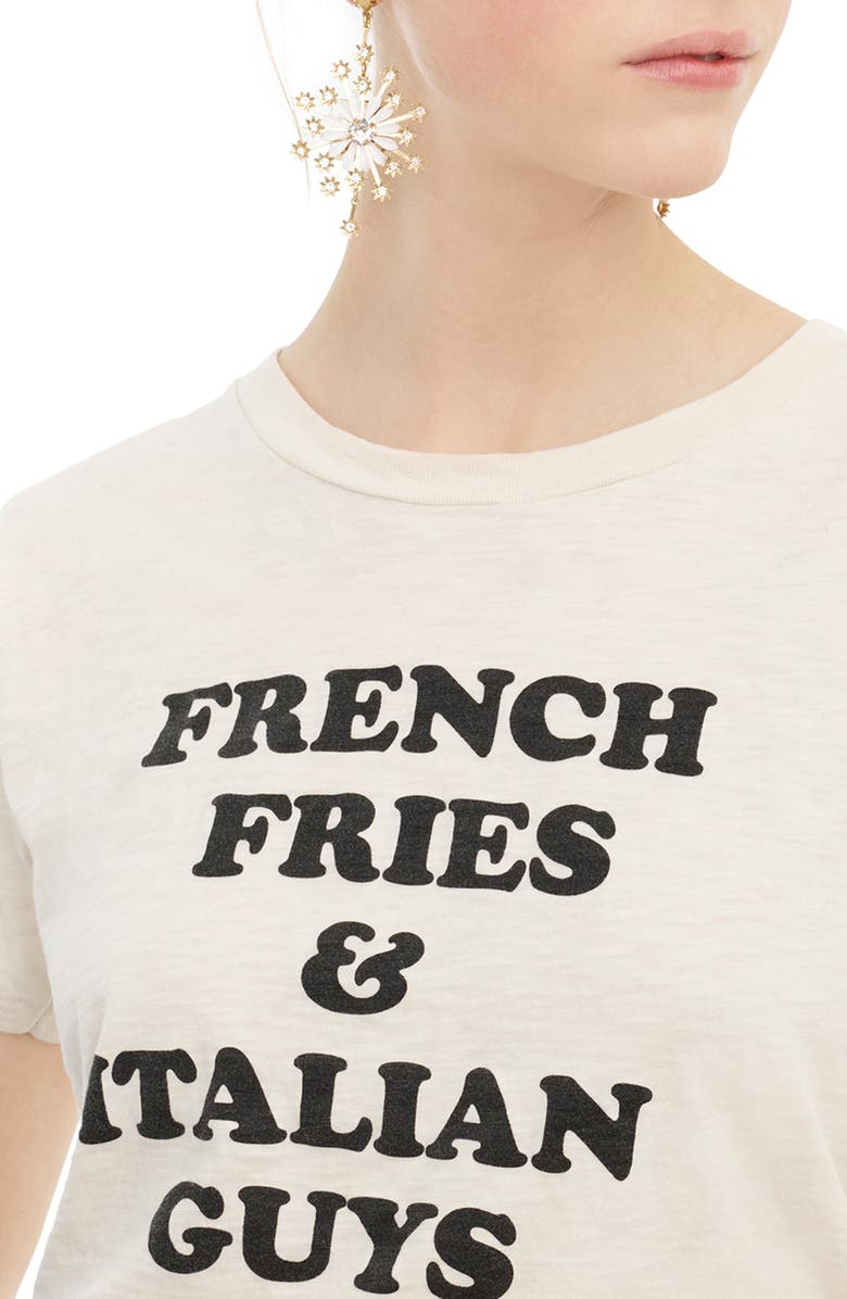 J.Crew French Fries & Italian Guys Tee, Alternate, color,