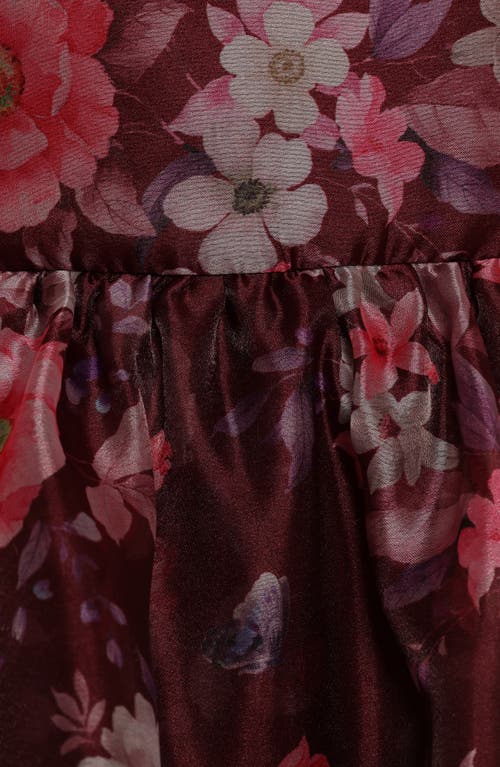 Petal And Pup Petal & Pup Mazy Floral Peplum Tiered Maxi Dress In Pink