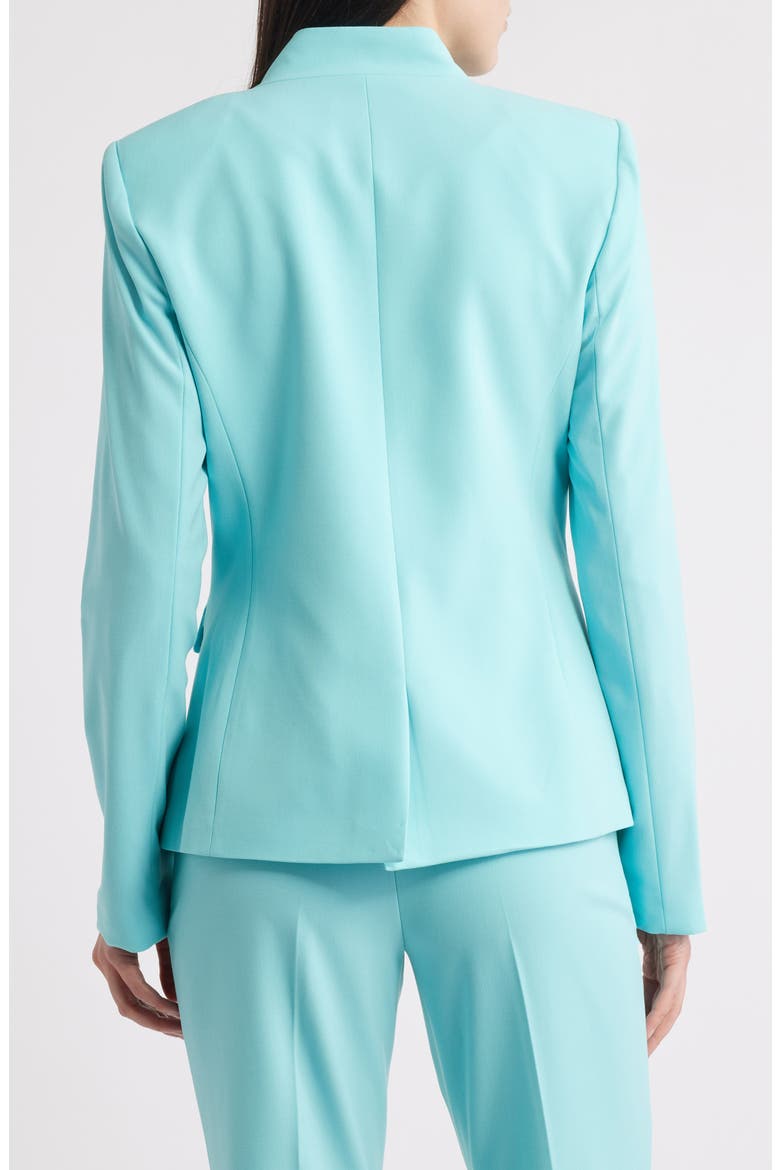Faux Double Breasted Jacket, Alternate, color, TURQUOISE