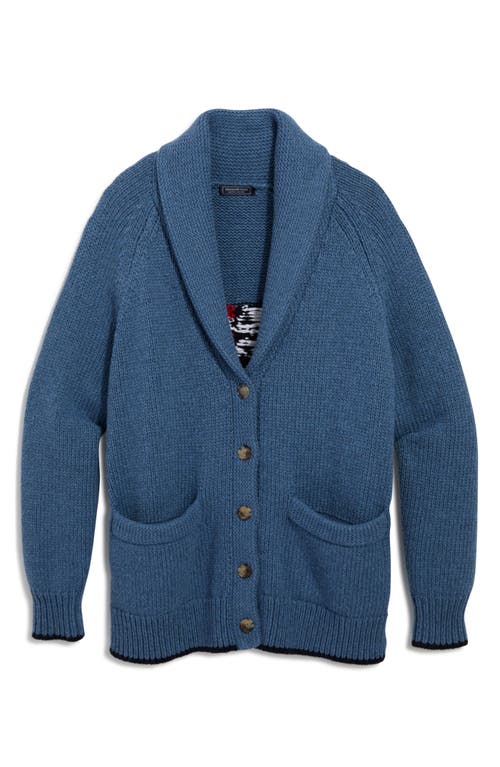 Vineyard Vines Flag Intarsia Shawl Collar Merino Wool & Cotton Cardigan