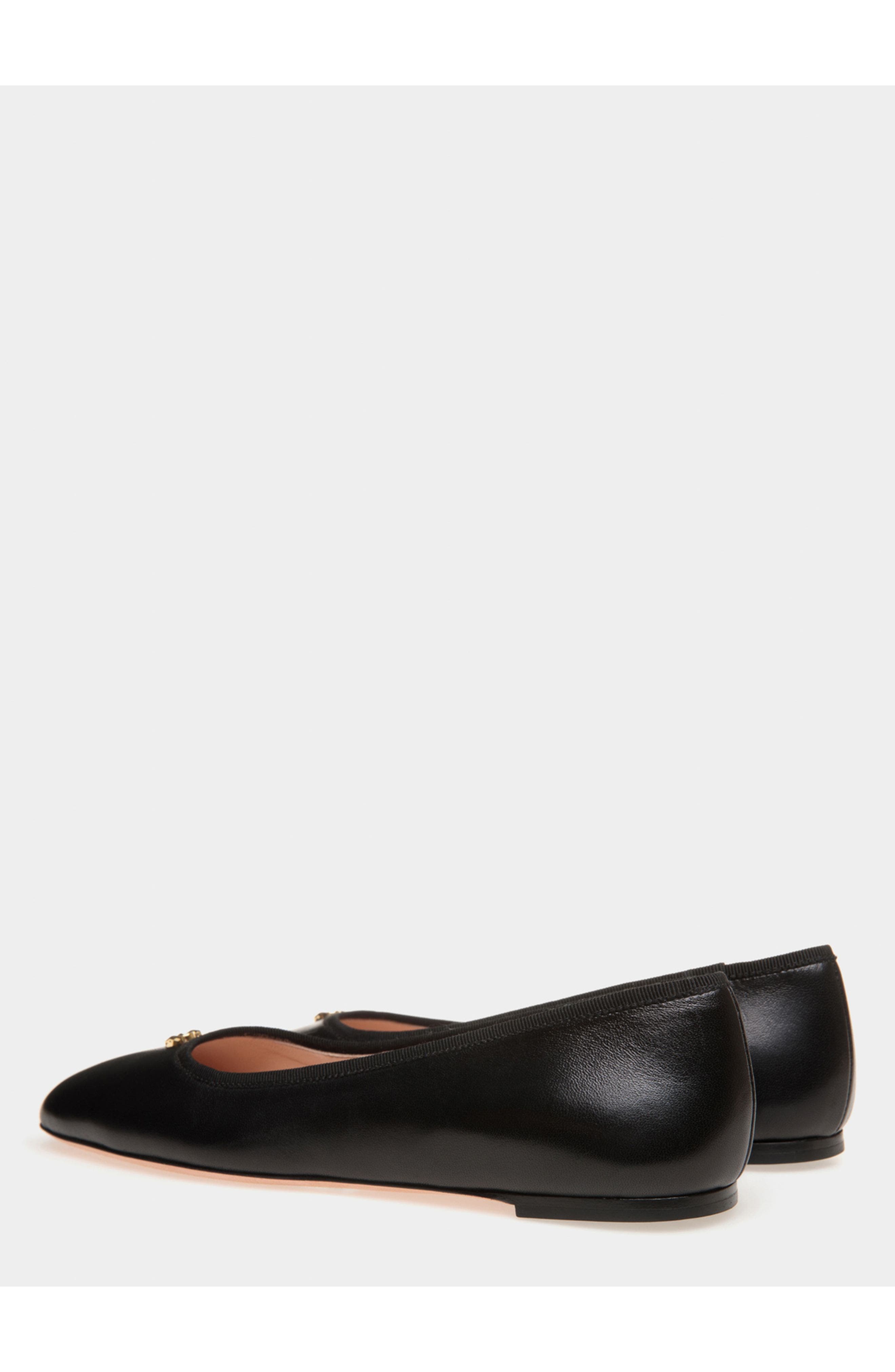 Bally rina Flat In Nappa Leather, Alternate, color, Black